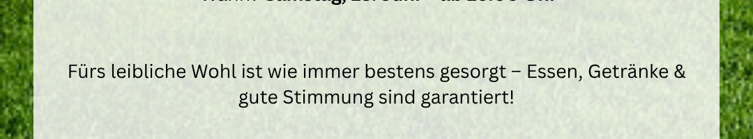 Saisonabschlussfeier 2026